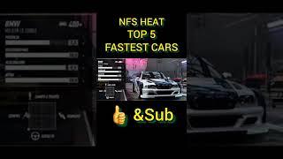 NFS HEAT Top Fastest Cars! #nfsheat #needforspeed #fastestcars