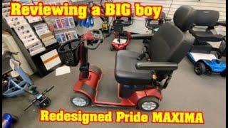 Reviewing the Redesigned Pride Maxima Heavy Duty Scooter