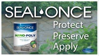 Seal-Once Concrete and Masonry Sealer - Protect, Preserve & Apply