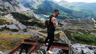 Abandoned Dinorwic quarry Wales .