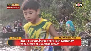 Pescadores hallaron el cuerpo de una niña en el Monday