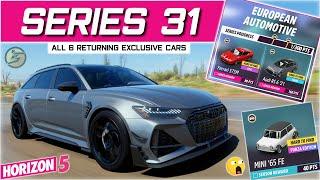 6 RARE Cars RETURNING in Forza Horizon 5 Update 31 (FH5 European Automotive) FINALLY