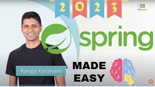 Spring Framework: A Tutorial for Beginners | in28minutes | Ranga Karanam