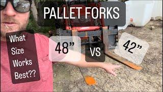 PALLET FORKS‼️ What Size Works Best??