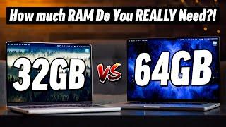 32GB vs 64GB RAM M1 Max MacBook - EXTREME Multitasking RAM Test!