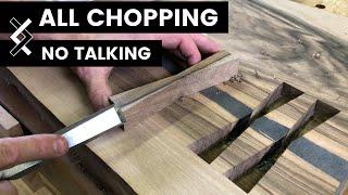 Wood Inlay—No Talking—How to Woodworking