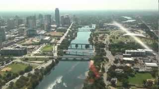 Lady Bird Lake Hike and Bike Trail Helicopter Tour in Downtown Austin Texas