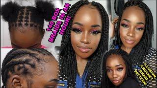 140 SMALL BOX BRAIDS IN UNDER AN HR! ILLUSION INDIVIDUAL CROCHET BRAIDS! CHILLTORIAL | MARY K BELLA