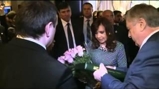 22 de ABR. Cristina Fernández saludó a Pavel Borodin. Visita Oficial a la Federación Rusa.