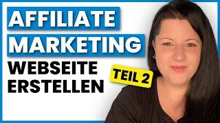 Affiliate Website erstellen Teil 2/2 - Ich baue eine Affiliate Nischenseite mit Builderall auf 2022