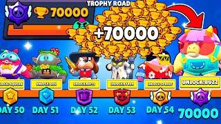 NONSTOP to 70000 TROPHIES Without Collecting TROPHY ROAD