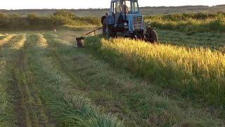 Все буде Україна! Заготівля сіна іде повним ходом(МТЗ 80 з роторною косаркою Wirax 1.65)