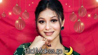 Glam & Gorgeous EidMakeup Tutorial|| Eid Makeup On Green Dress|| Step By Step