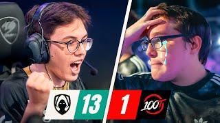 We beat VCT AMERICAS Champions! | Team Heretics vs 100 Thieves Voicecomms