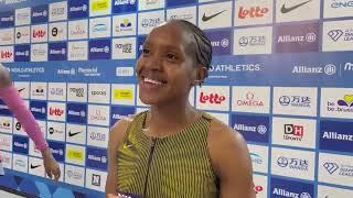 Faith Kipyegon on winning a fifth Diamond League 1500m crown at the weekend and her 5000m