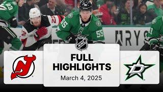 NHL Highlights | Devils vs. Stars - March 4, 2025