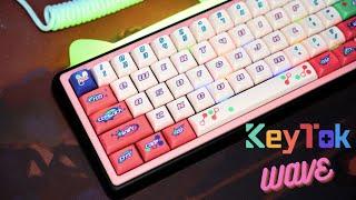 Keytok WAVE Keycaps Ft. Chilkey PAW65 - Unboxing & Sound Test