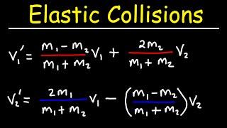 Elastic Collisions - Conservation of Momentum - Shortcut Formula