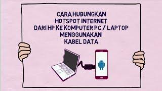 Cara hubungkan internet dari HP ke Komputer PC dengan kabel data USB