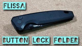 Flissa Button Lock Folder - Ultra Low Budget Klappmesser in G10 und D2 - absolute Empfehlung!!!!