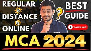 Online vs Regular vs Open MCA! Best MCA Course Option 2024? #MCA #OnlineMCA #MCAJobs #MCA2024