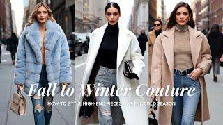 Fall To Winter Couture: How To Style High End Pieces For The Cold Season |  Fashion Styling