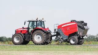 MF ROUND BALER | HOW TO | USE THE ROUND BALER MF RB 4160 V XTRA