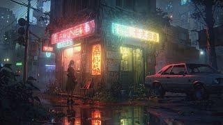 A Cyberpunk Ambient Song for Reflections in the Rain