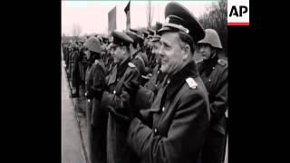 CAN 157 SOVIET DEFENCE MINISTER MALINOVSKY ARRIVES TO EAST BERLIN