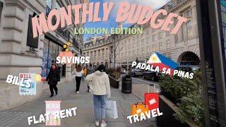 MY MONTHLY BUDGET (London edition '22)