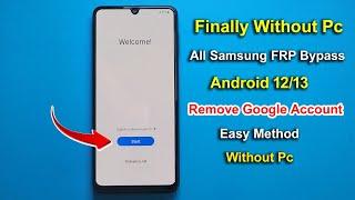 Finally Without Pc  2024 | All Samsung FRP Bypass Android 12/11 Without Pc | Remove Google Account