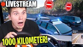 LIVESTREAM 1000 Kilometer CHALLENGE quer durch Deutschland