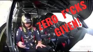 The Most Relaxed Reaction To a Car Flip / Racing Car Crash