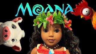 Unboxing/Review American Girl X Disney Moana Doll and Accessories