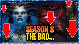 Diablo 4 Season 8 The Bad Worst things Coming in Season 8 : Feedback Diablo Partner S8 Diablo IV PTR
