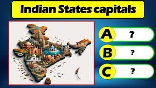 Map of India | Indian States and Capitals 2024 | Union territories and capitals 2024 | kenz Quizzes