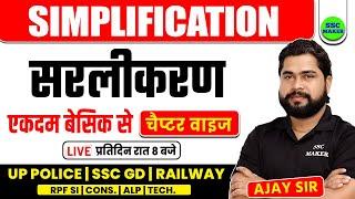 Simplification (सरलीकरण) | Maths short trick in hindi For SSC GD, UPP, Railway, SSC Exams