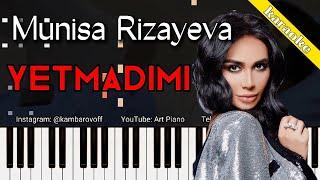 Munisa Rizayeva - Yetmadimi tekst karaoke qo'shiq matni minus remix piano cover version