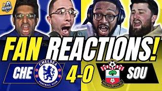 CHELSEA FANS THRILLEDREACTION TO CHELSEA 4-0 SOUTHAMPTON | PREMIER LEAGUE FAN REACTIONS