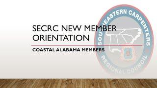 Coastal Alabama New Member Orientation - English