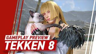 New Tekken 8 Gameplay - A Bit of Reina, Zafina, Victor and Azucena with a Topping of Tekken Ball