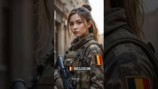 Portraits of Modern Female Soldiers  #soldiers #woman  #warriors #countries #ai