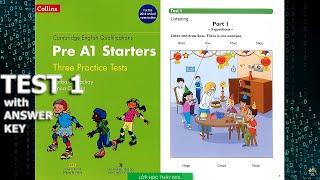 Pre A1 Starters 3 Practice Tests 1 COLLINS - Listening Test 1 (ĐÁP ÁN & SÁCH PDF phần mô tả)