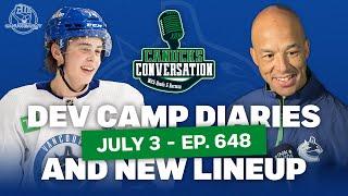 Dev. Camp Diaries & #Canucks' updated lineup ft. Dave Hall | July 3, 2024