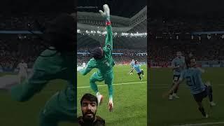 Amazing save by the keeper #viralvideo #football #ronaldo #messi #youtubeshorts