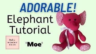 Moe the Memory Elephant - Quick and adorable pattern & tutorial