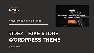 Best Bike WordPress Theme | Bike Store WooCommerce WordPress Theme | Themelexus