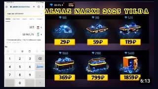 Free Fire almaz olish ²⁰²³ | Almaz narxi bunaqasi hali bo'lmagan🫣