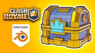 Clash Royale Crown Chest Modeling - Blender Beginner Tutorial