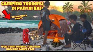 SERUNYA CAMPING DI PANTAI BALI SAMPAI PAGI